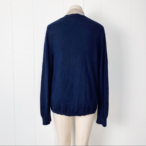 SOLD | Navy Cashmere & Silk Sweater - Picture 3 of 5